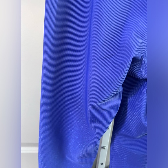 BEACH RIOT Ayla ribbed cobalt blue sparkle leggings size small - Picture 4 of 7